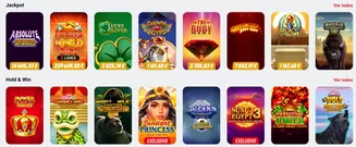 Explora jogos com jackpot e slots Hold & Win – Joga para ganhar grandes prémios Seleção de jogos de jackpot e slots Hold & Win com valores de prémios visíveis em euros